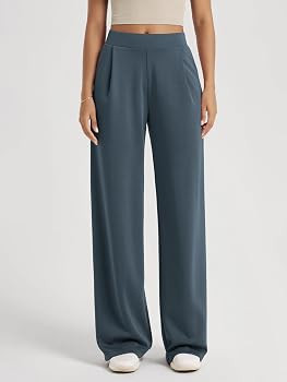ODODOS Modal Soft Wide Leg Pants for Women High Waist Casual Relaxed Pants with Pockets-27/29"/ 3... | Amazon (US)