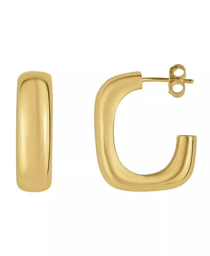 And Now This 18K Gold Plated Hoop Earring - Macy's | Macy's