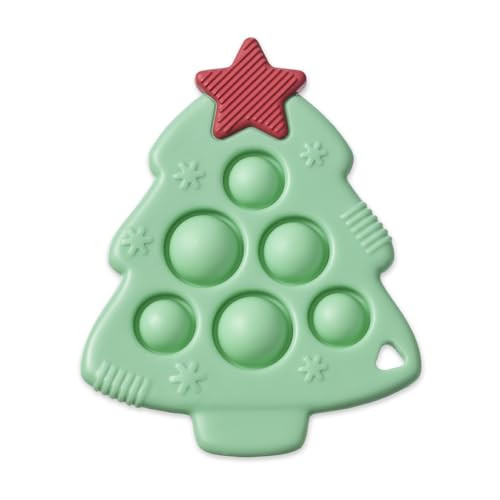 Itzy Ritzy Sensory Popper Toy - Itzy Pop Toy Features Raised Textures to Soothe Sore Gums; Relieves Stress and Improves Fine Motor Skills; Can Attach to a Bag or Pacifier Strap; Christmas Tree | Amazon (US)