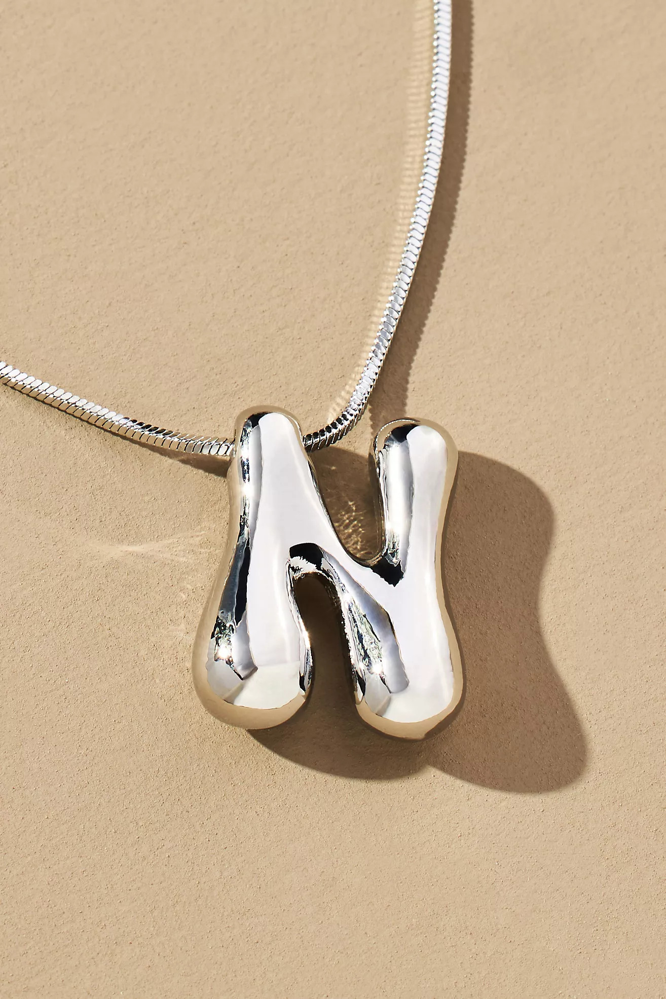 Bubble Letter Monogram Necklace | Anthropologie (US)