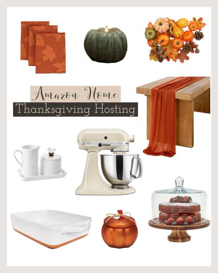 Thanksgiving hosting essentials @AmazonHome
🔑 Thanksgiving tablescape, Thanksgiving decor, baking dish, mixer, serving plate, 

#LTKhome #LTKHoliday #LTKparties