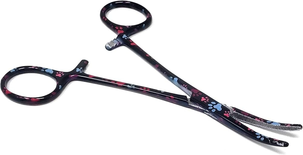 Dog Pet Ear/Nose Hair Puller Grooming Hemostat Locking Forceps Curved Pliers, 5.5" (14cm) Full Se... | Amazon (US)