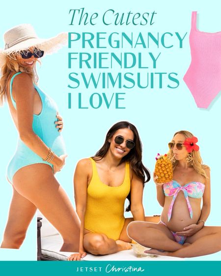 Stay stylish and comfy with these perfect fits for your baby bump. Ideal for the beach or pool! 🌊👙💕

#LTKBaby #LTKSwim #LTKBump