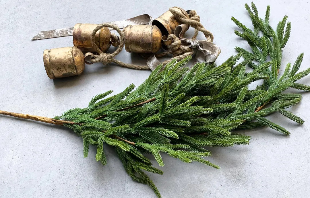 Artificial Luxury Real Touch Norfolk Pine Stem 42. Most Realistic. Luxurious. Christmas. Decor. H... | Etsy (US)