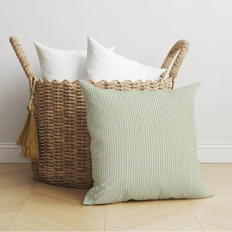 Random Stripes Sage Throw Pillow | Walmart (US)