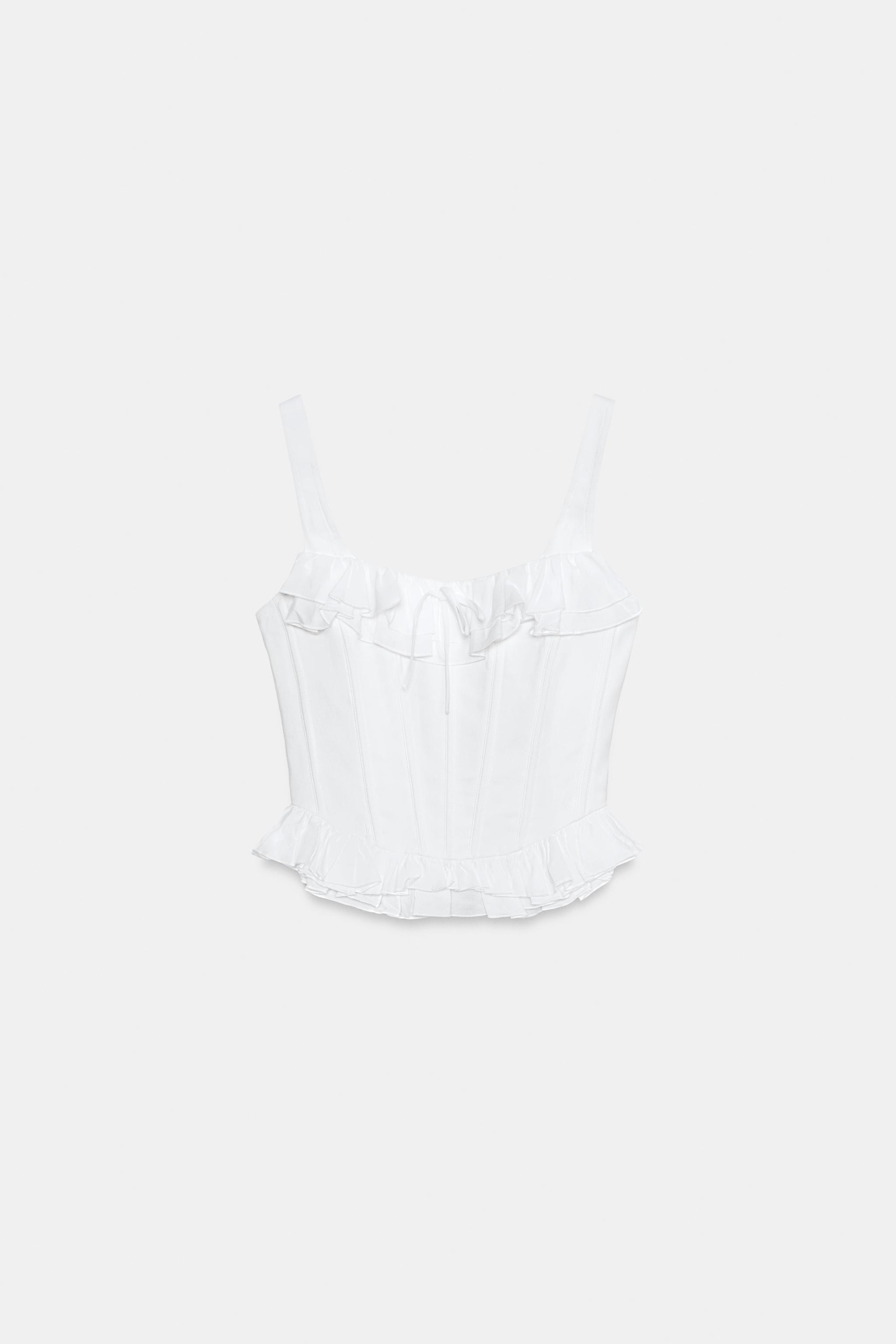 TOP CORSET À VOLANTS | Zara FR