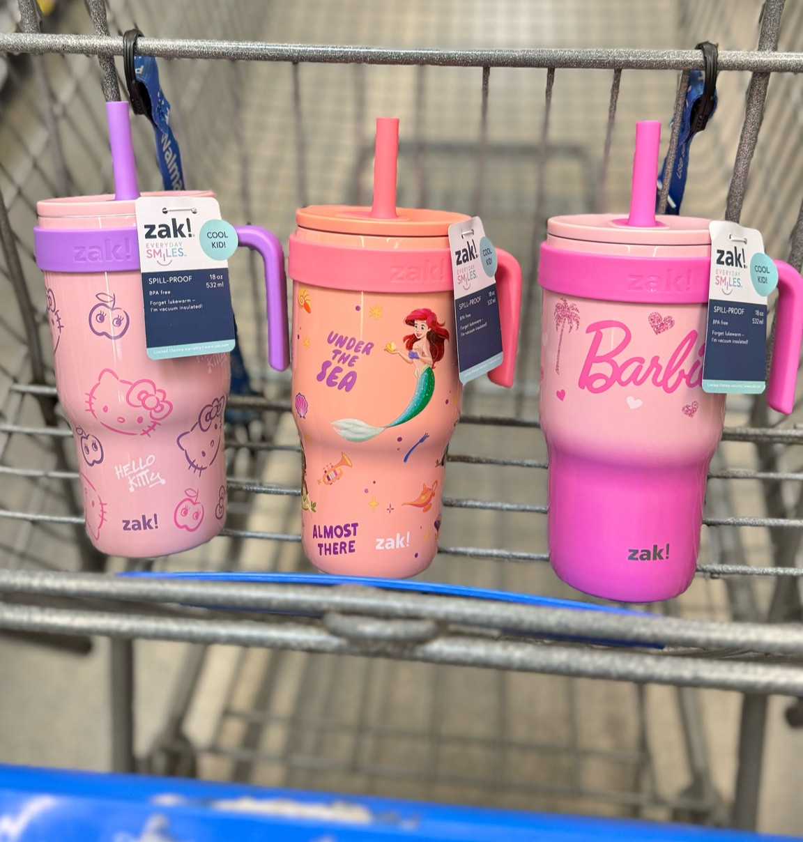 If you have a little one who is always wanting to steal your tumbler, you must get one of these adorable Zak tumblers at Walmart!!