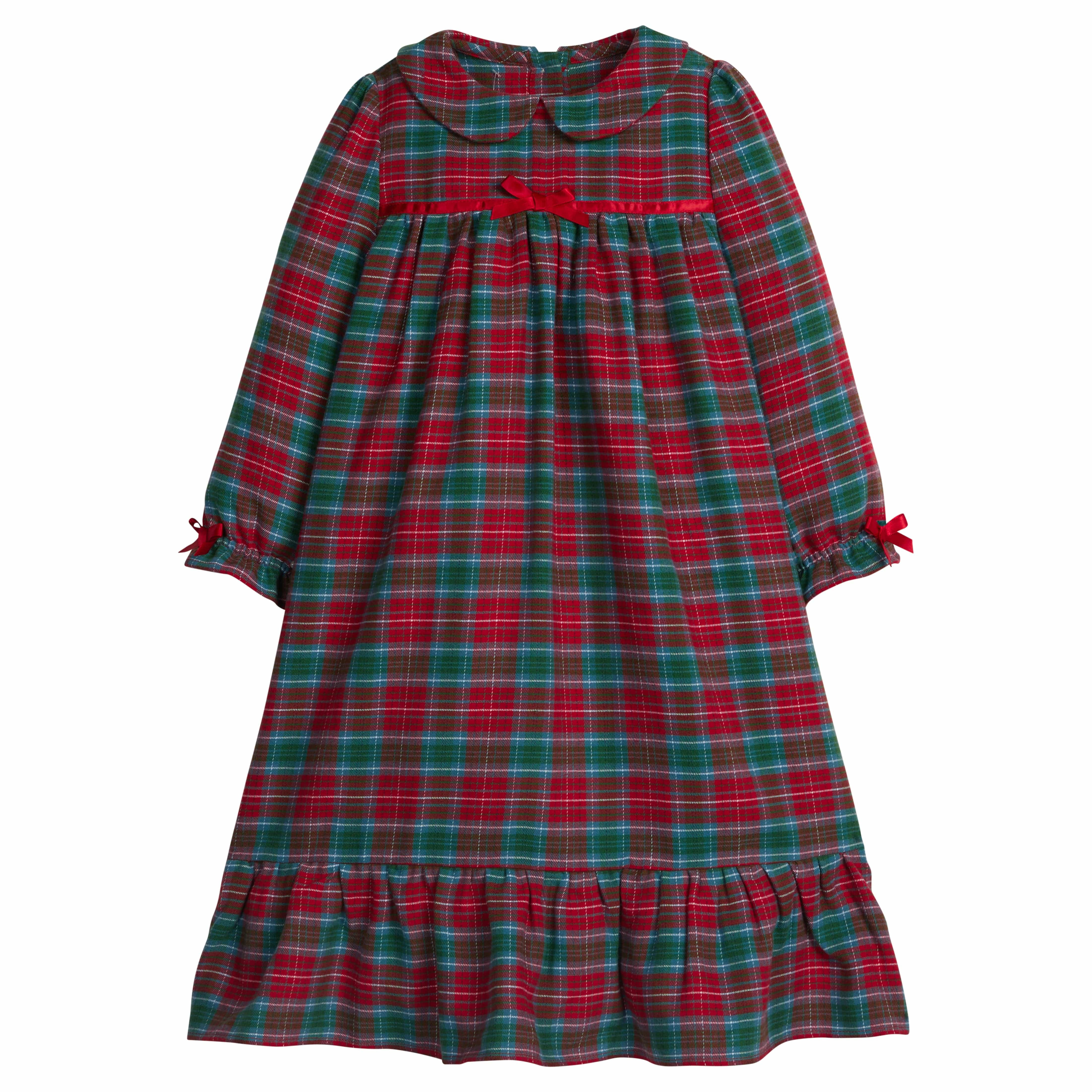 Classic Nightgown for Girls - Highlands Tartan for Christmas | Little English