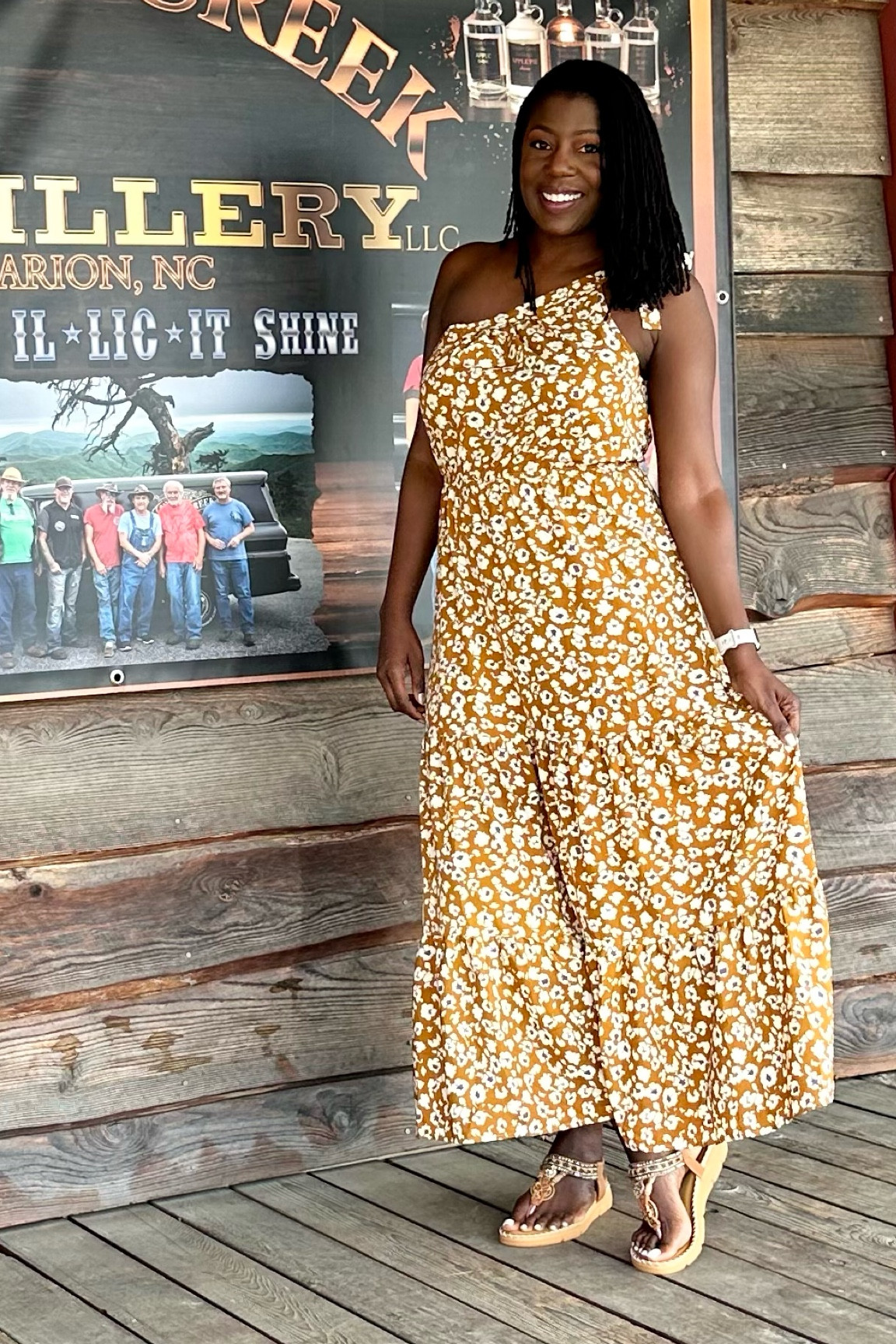 This dress is one of my favorite pieces! Can you believe this entire outfit is from AMAZON?! It ties at the shoulder (no bra needed ladies!!) 

The sandals are so comfy and have a thick sole.
Dress: M
Sandals: 10

#LTKOver40 #LTKTravel #LTKFindsUnder100