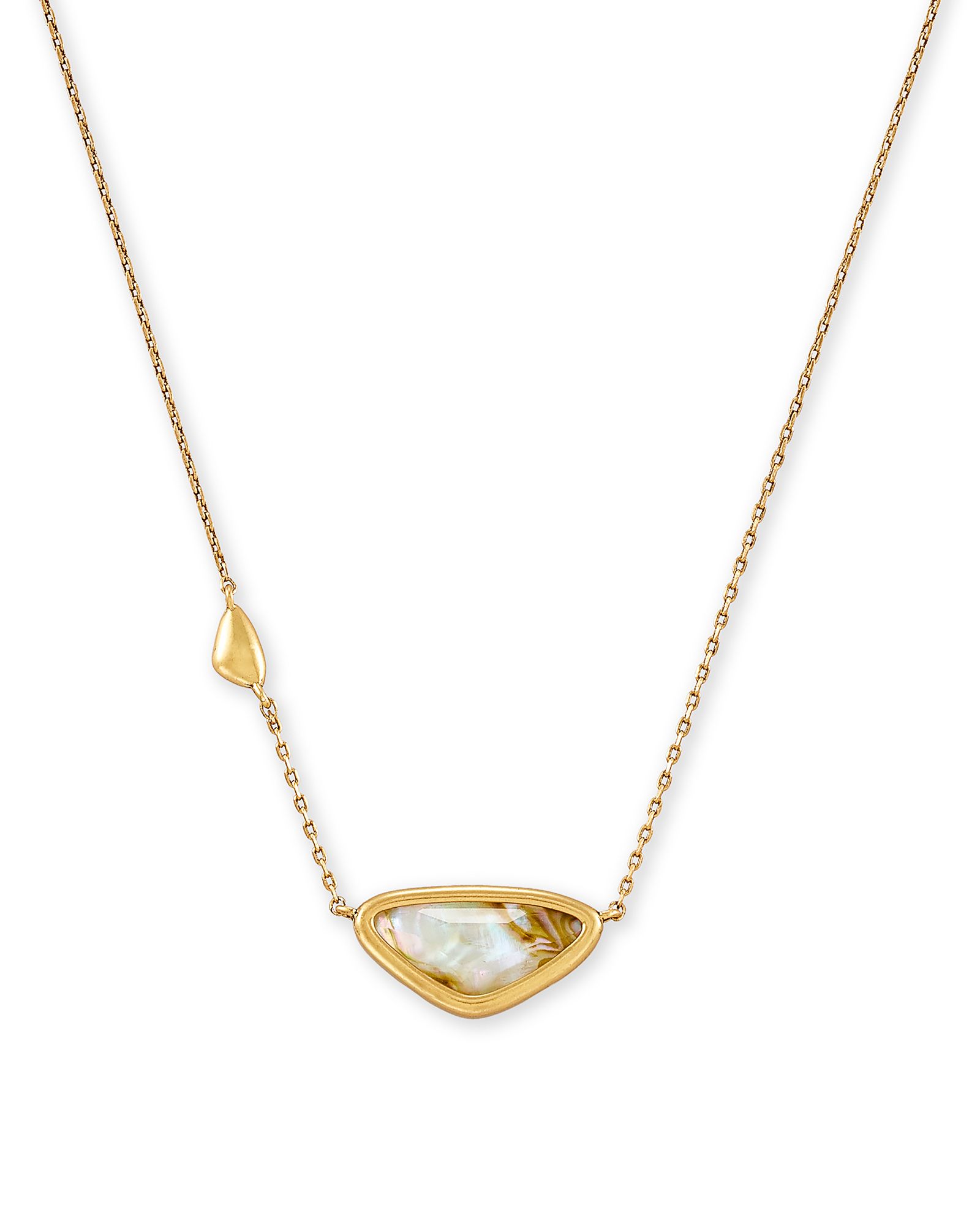 Margot Vintage Gold Pendant Necklace in White Abalone | Kendra Scott