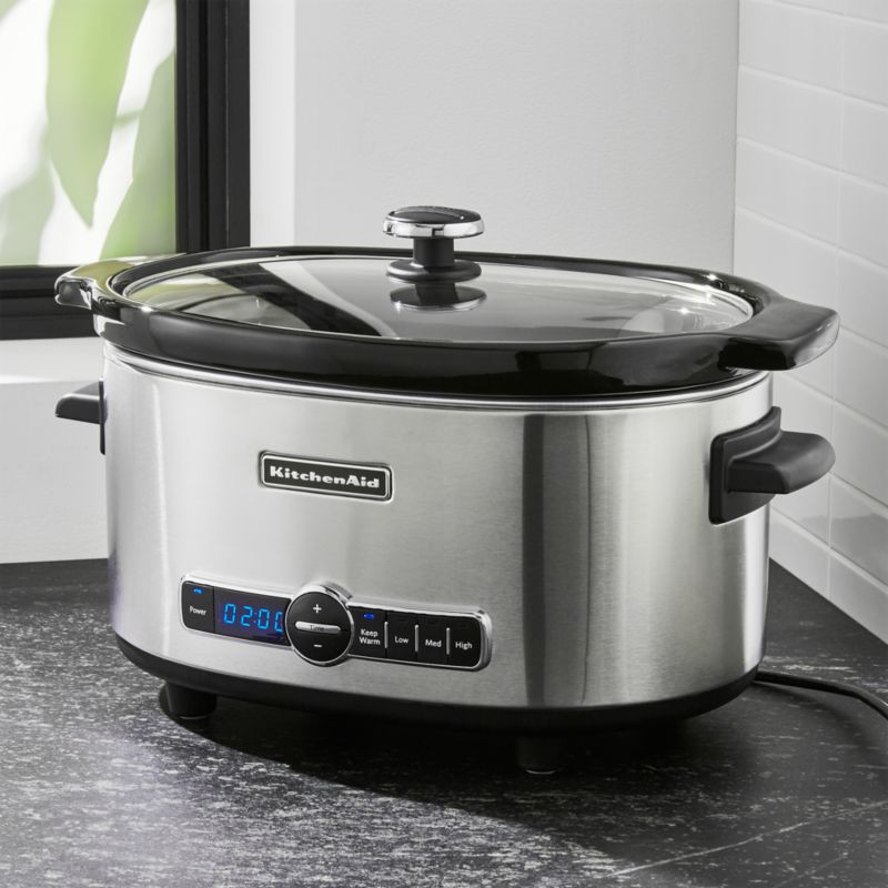 KitchenAid 6-Qt. Slow Cooker Crock Pot + Reviews | Crate & Barrel | Crate & Barrel