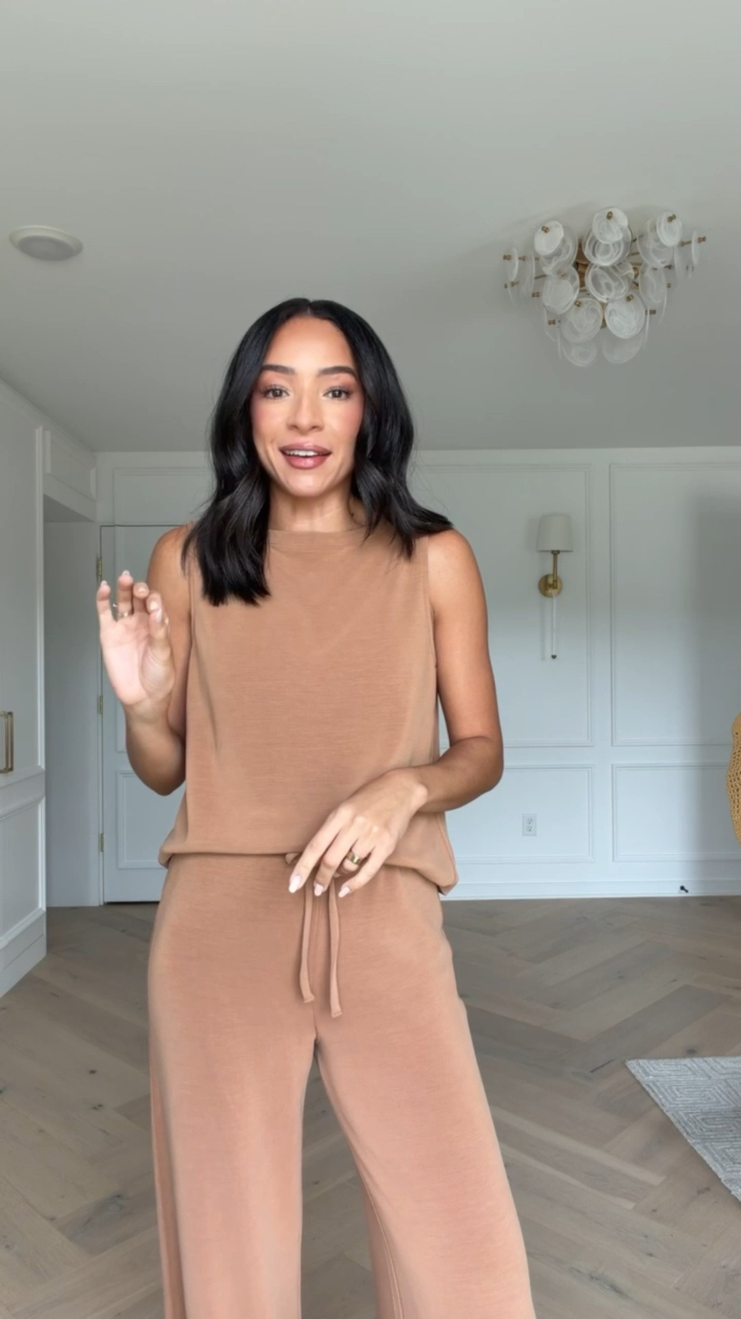Use code NENAXSPANX to save 15% off your first order! This material is so lightweight, comfortable and buttery soft! Wearing size S tank and size XS Tall pants (run long - I’m 5’8” for reference) 

casual outfit, work from home outfit, summer outfit, summer fashion, mom outfit, postpartum outfit, spanx set, airessentials set, travel outfit, airport outfit, loungewear

#LTKTravel #LTKSeasonal