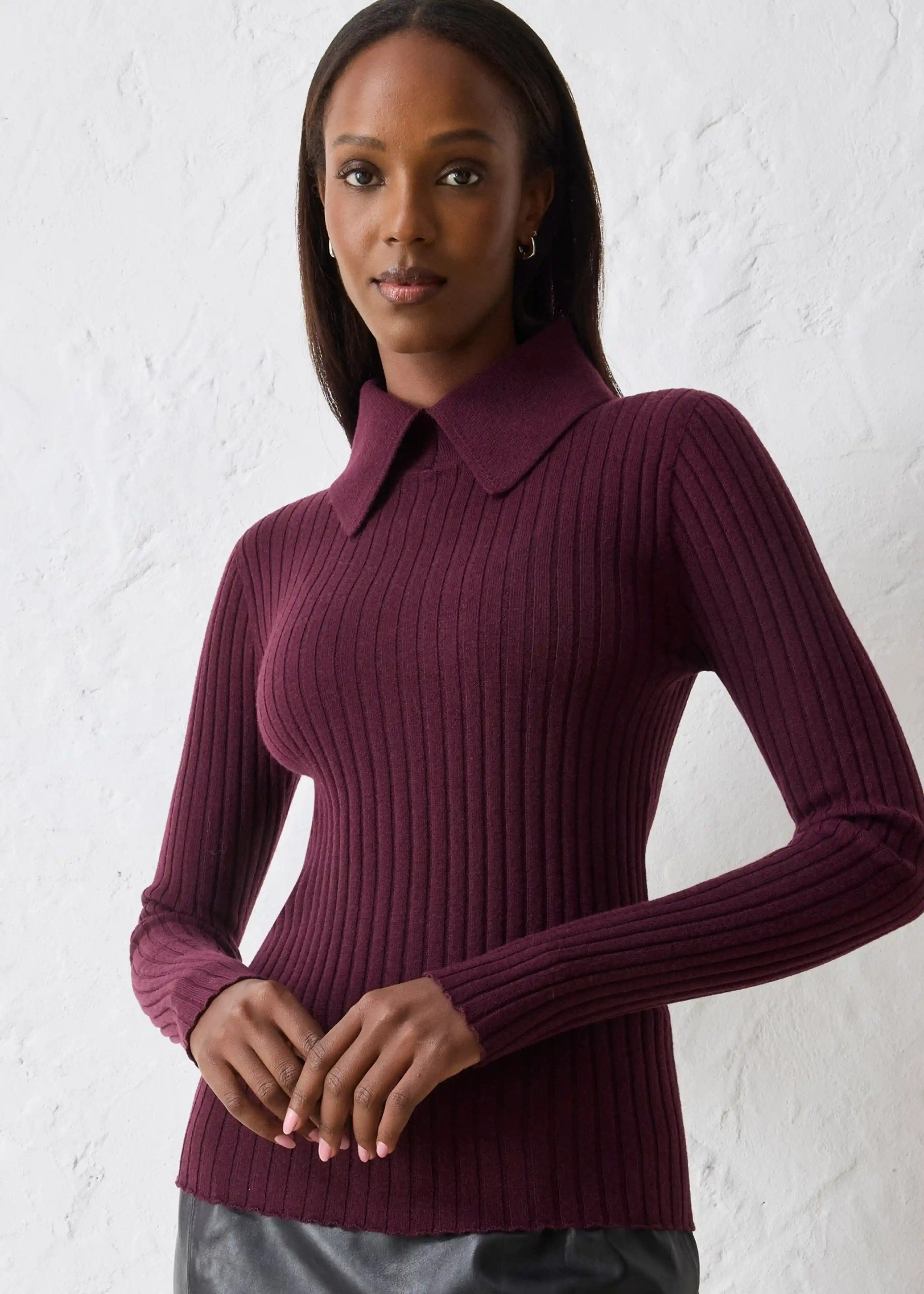 Rippenpullover aus Merinowolle | Bonprix DE