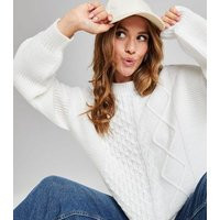 Urban Bliss White Cable Knit Jumper New Look | New Look (UK)