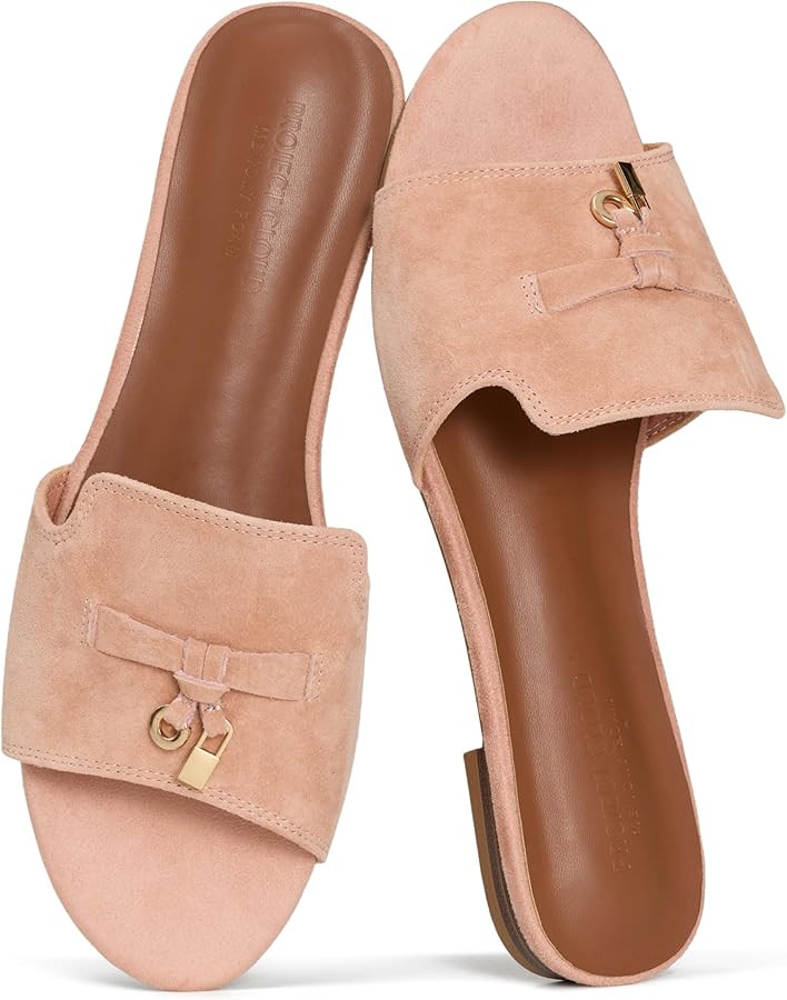 Project Cloud 100% Genuine Leather Sandals Women Dressy - Non-Slip Womens Sandals with Memory Foa... | Amazon (US)