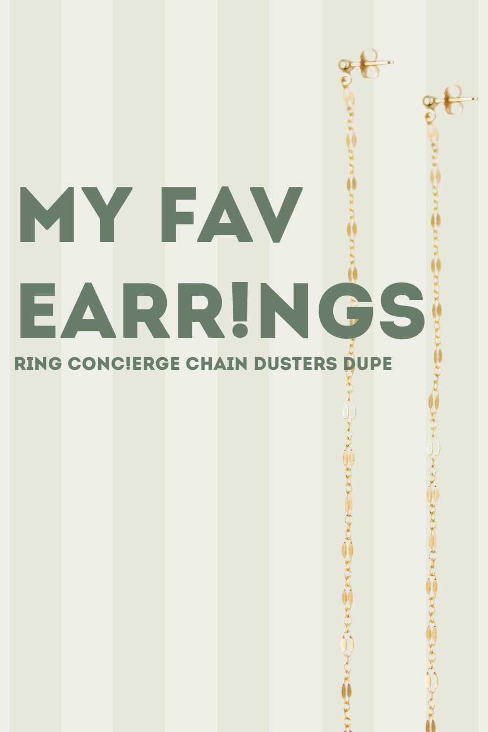 My favorite earrings. So similar to the Ring Concierge chain dusters and still amazing quality!! 

 #LTKootd #LTKU #LTKFindsUnder50