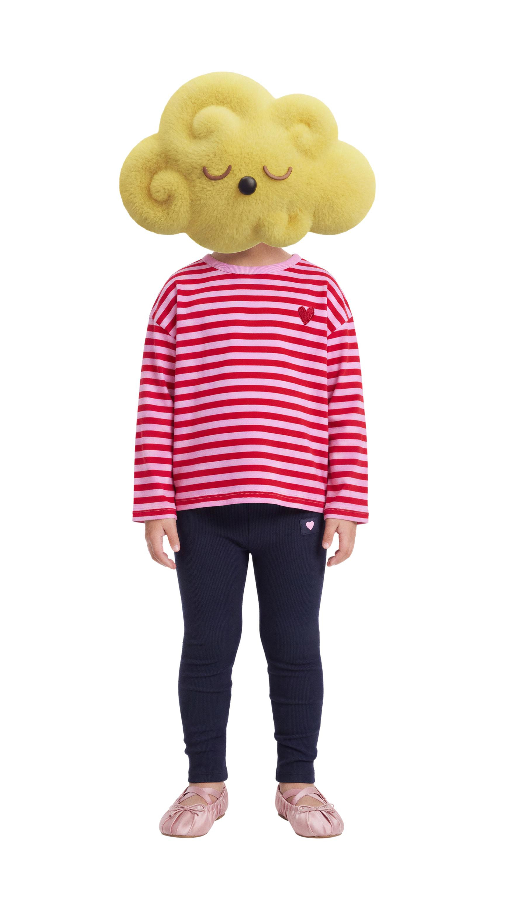 EMBROIDERED HEART STRIPED T-SHIRT | Zara US