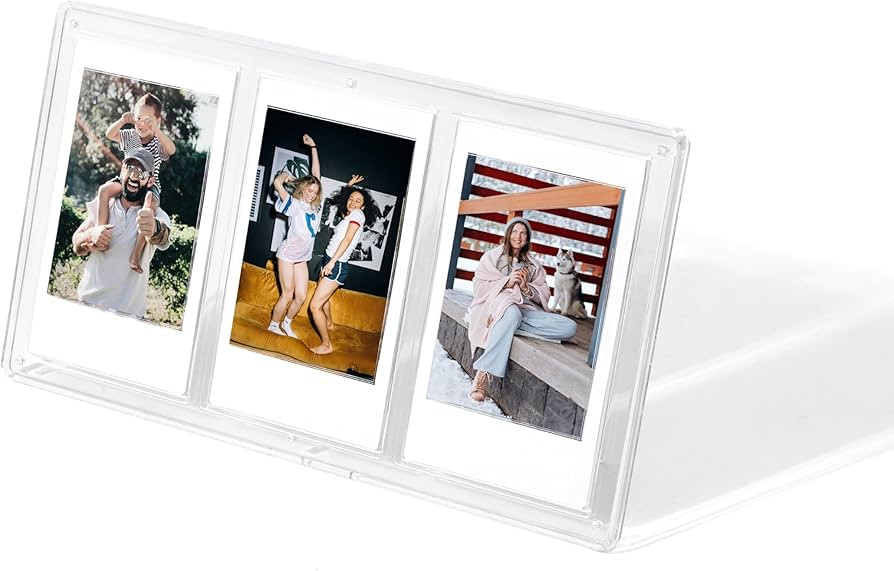 3 Grids Clear Mini Photo Vertical Frame for Polaroid Fujifilm Instax Mini 8 9 11 12 EVO/NONS SL42... | Amazon (US)