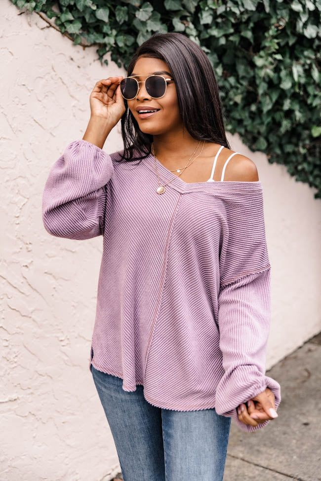 Believe In Fate Purple Blouse FINAL SALE | The Pink Lily Boutique