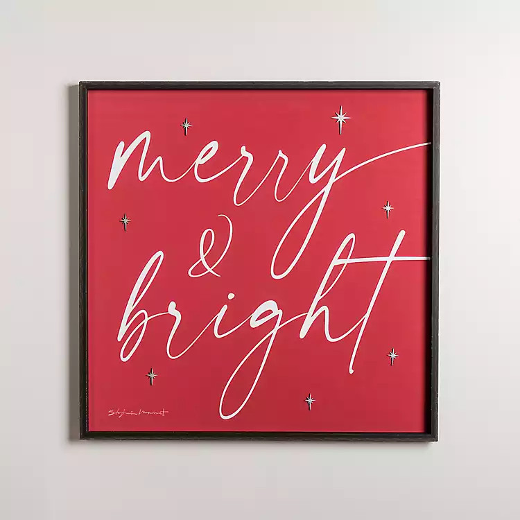 Red Merry & Bright Wall Plaque | Kirkland's Home