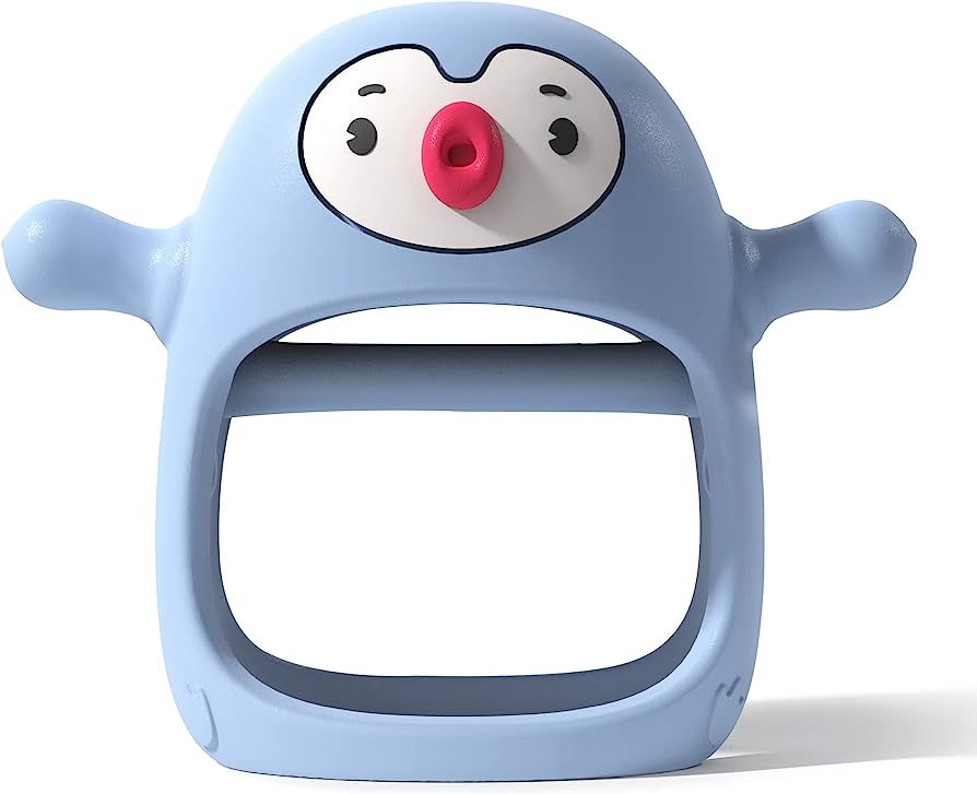 Smily Mia Penguin Buddy Never Drop Silicone Teething Toys for Babies 0-6month,Infant Hand Teether... | Amazon (US)