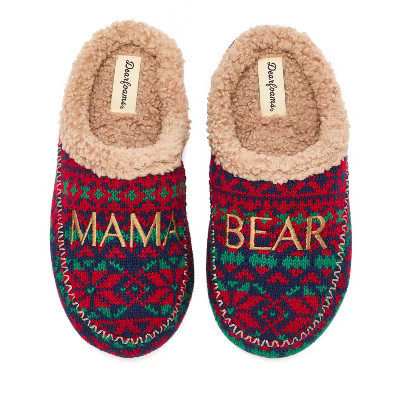 Dearfoams Women's Mama Bear Clog Slipper - Fairisle Size M | Target