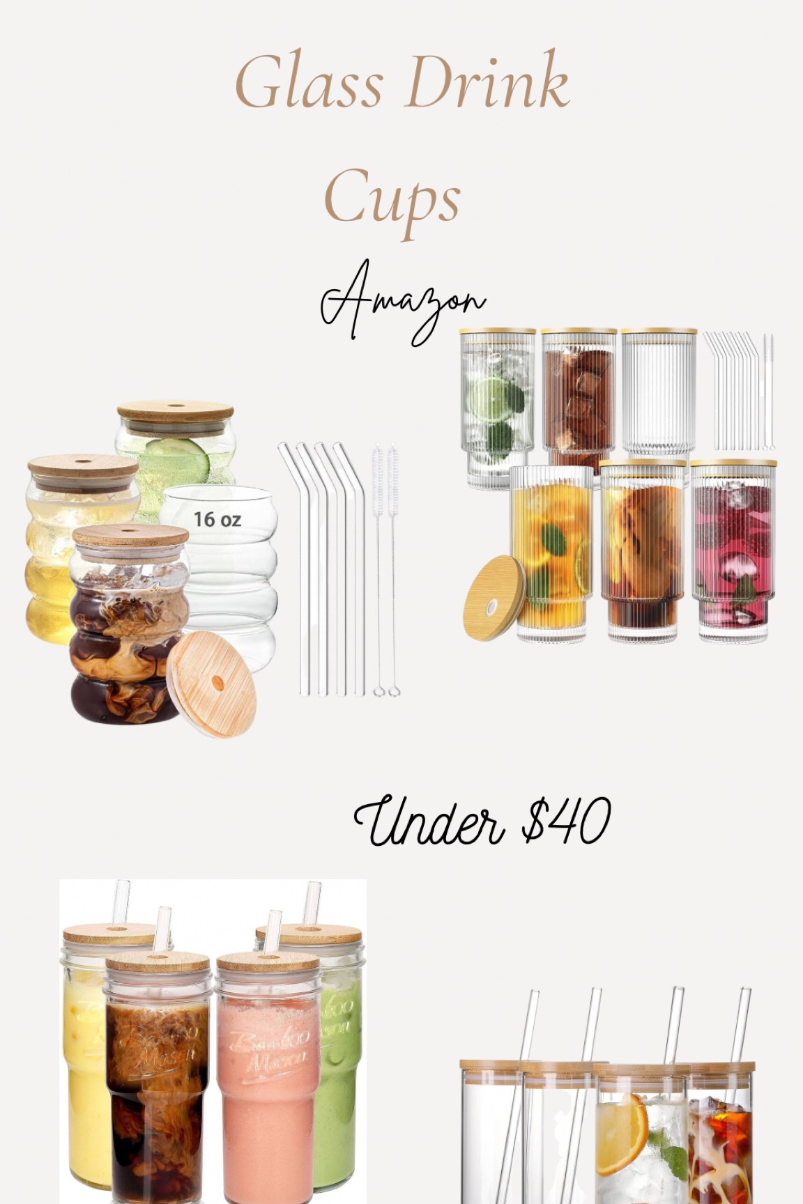 Glass Cups 

#LTKhome #LTKSeasonal #LTKFind