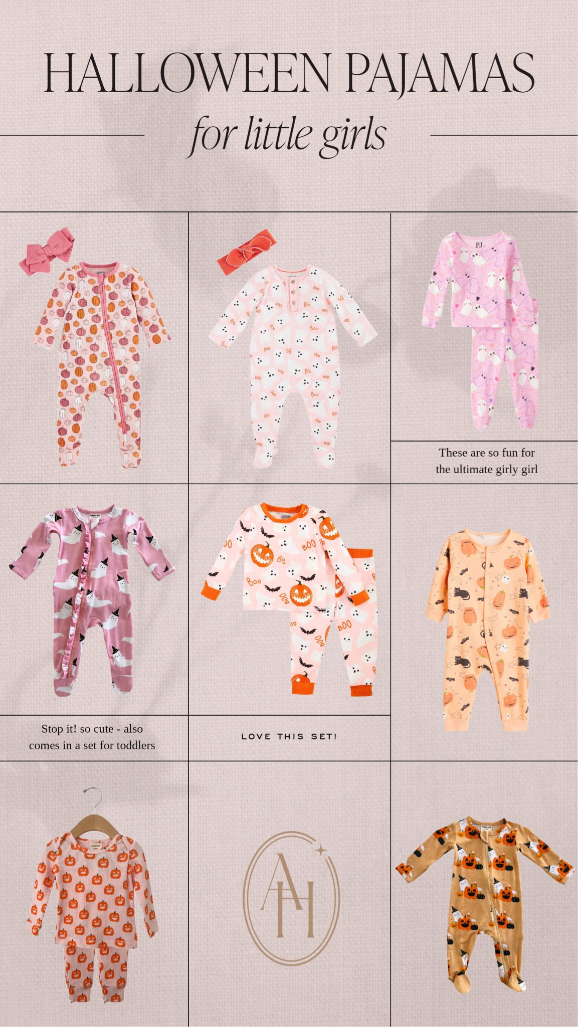 Halloween pajamas for toddlers or baby girls 

#LTKSeasonal #LTKHalloween #LTKkids