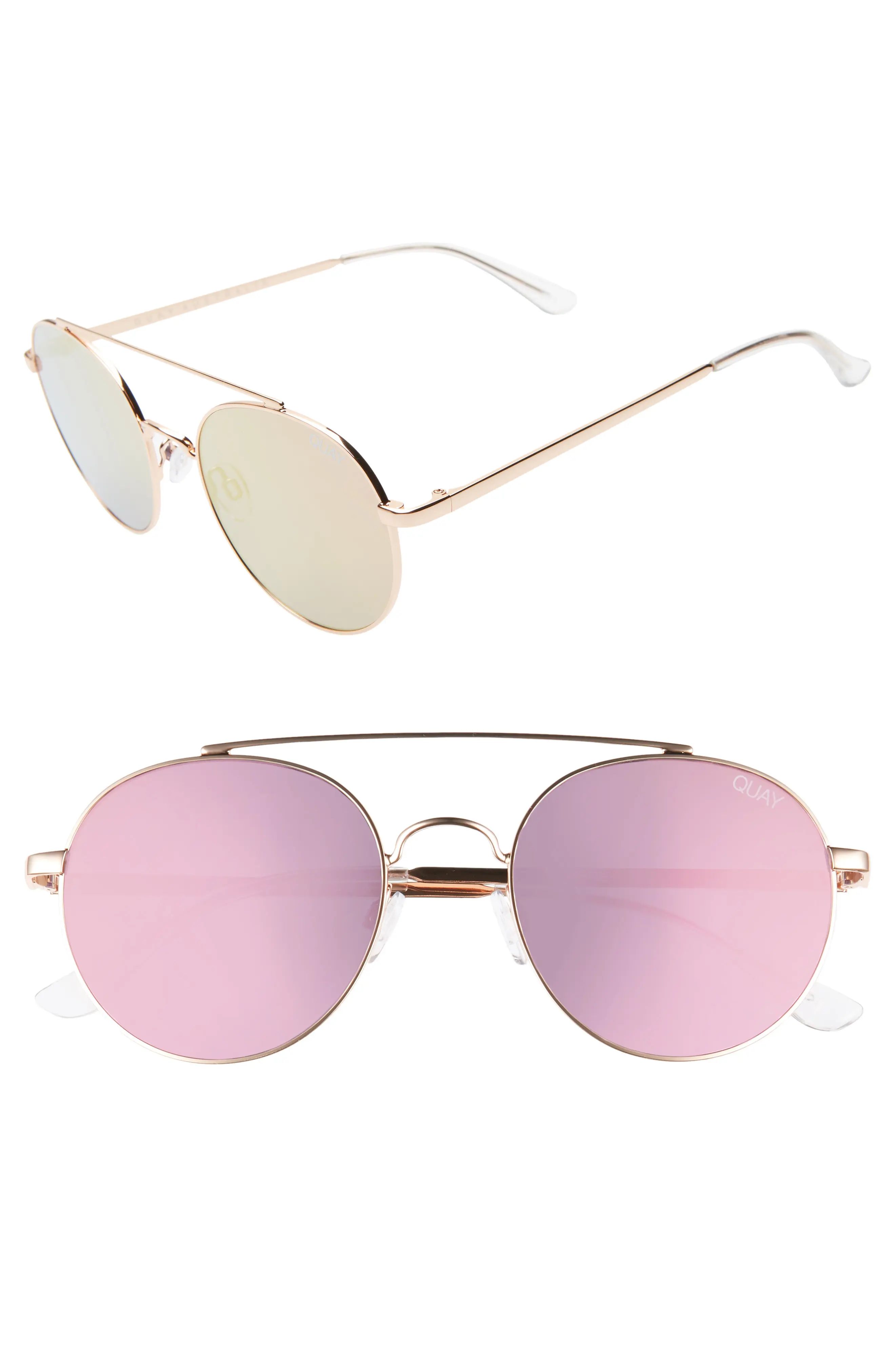 Quay Australia Outshine 53mm Round Sunglasses | Nordstrom