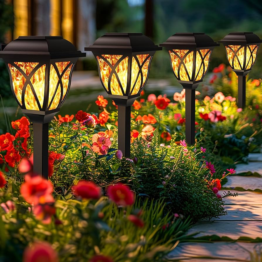 GIGALUMI Solar Lights Outdoor Garden, 6 Pack LED Garden Solar Lights Waterproof, Solar Powered Pa... | Amazon (UK)