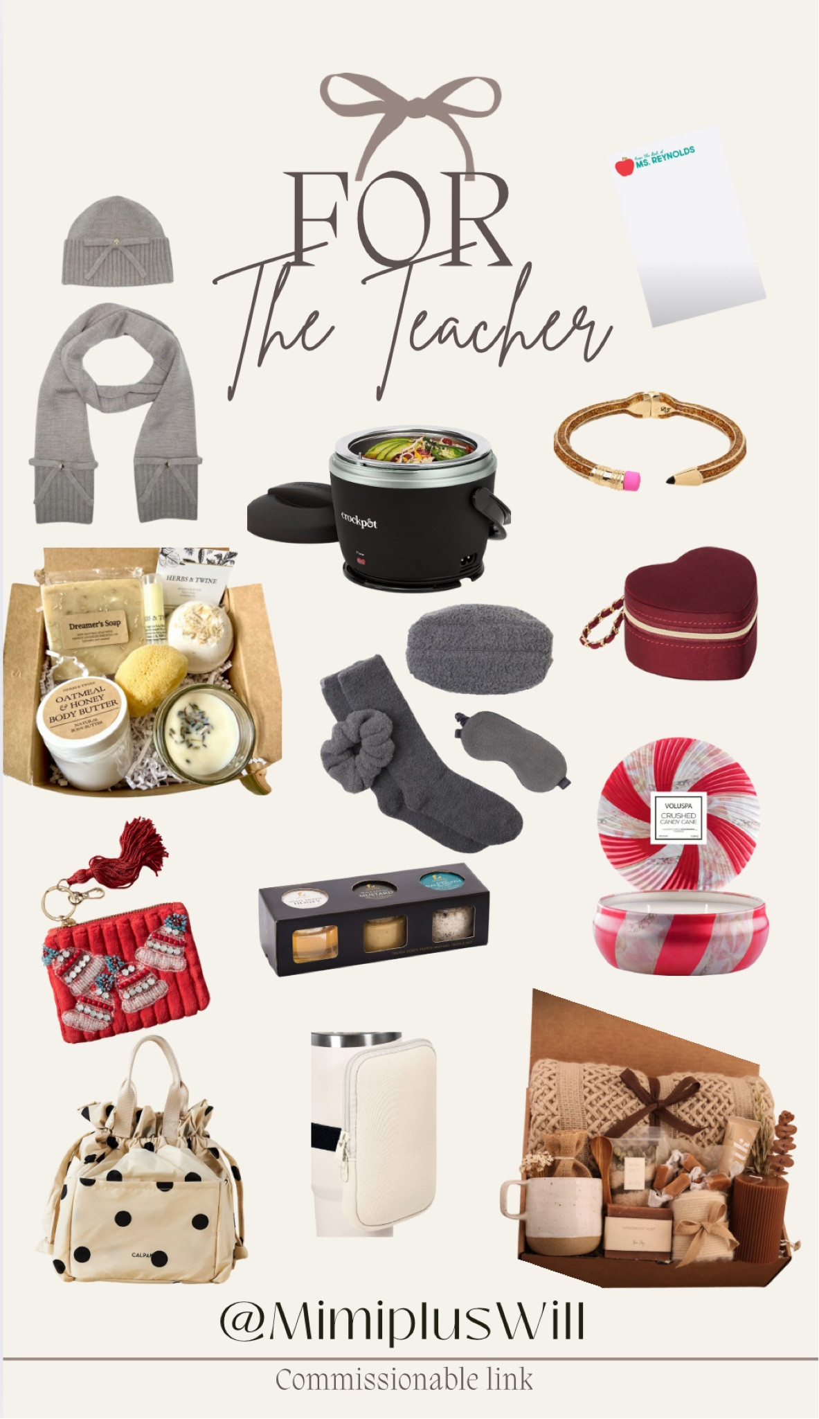 @mimipluswill 2024 gift guide! Gift ideas for your children’s teacher! 

Gift guide | gift idea | teacher gift | holiday gifts | gift basket 
Follow @mimipluswill for more! 

#LTKHoliday #LTKSeasonal #LTKGiftGuide