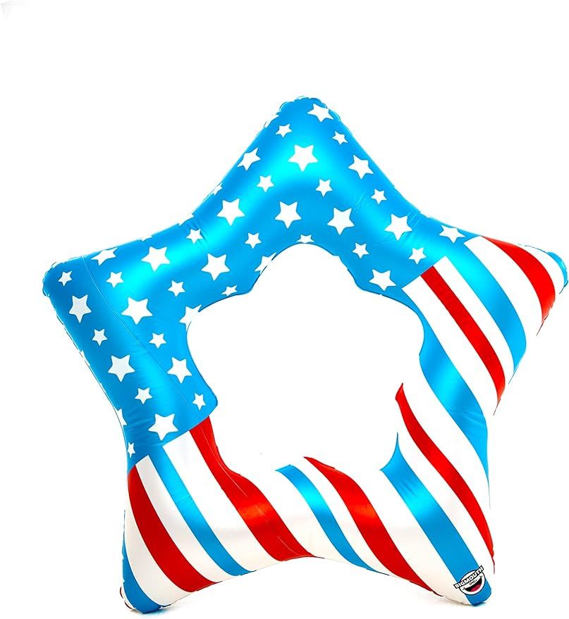 BigMouth Inc. American Patriotic Star Pool Float – 3 Foot Pool Float, Durable Inflatable Vinyl ... | Amazon (US)