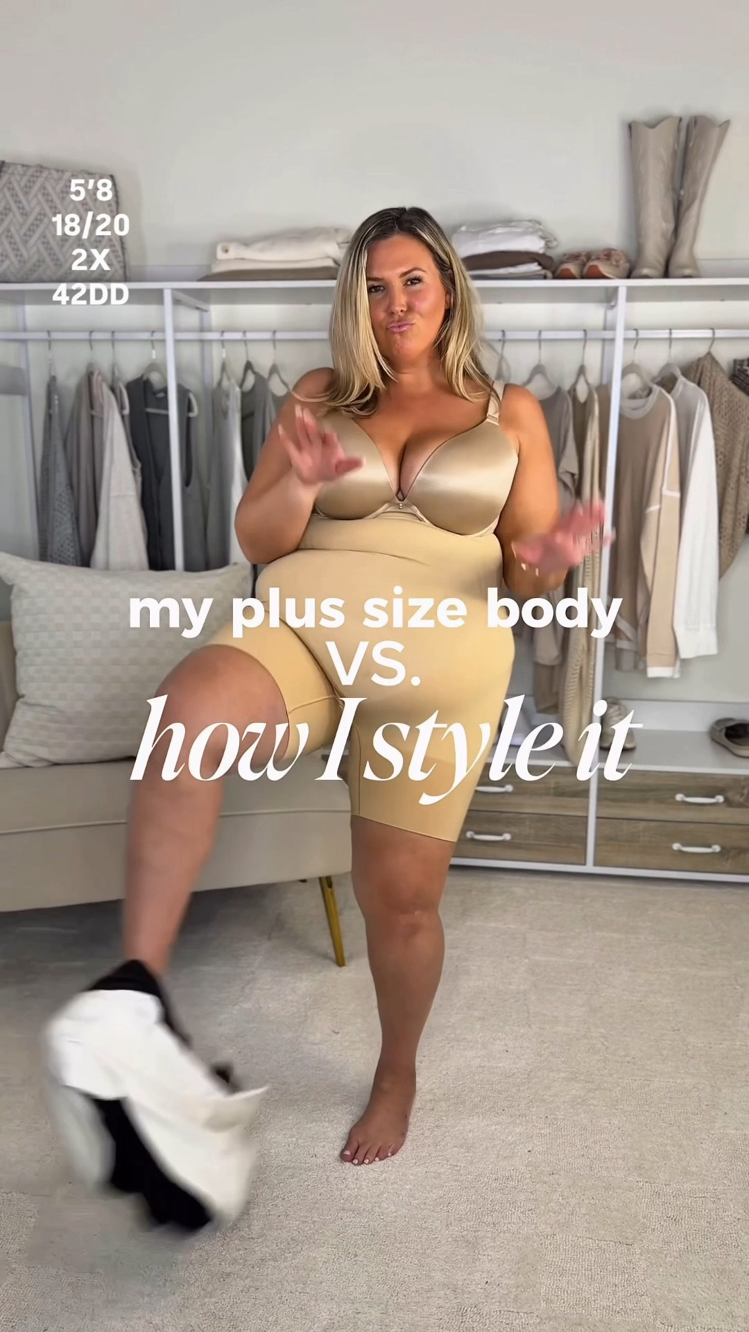 size up one, but consider petite if you’re 5’8 or shorter - it’s super long on me in regular. I’m in 3x! Plus size, outfit inspo, fall fashion, apron belly