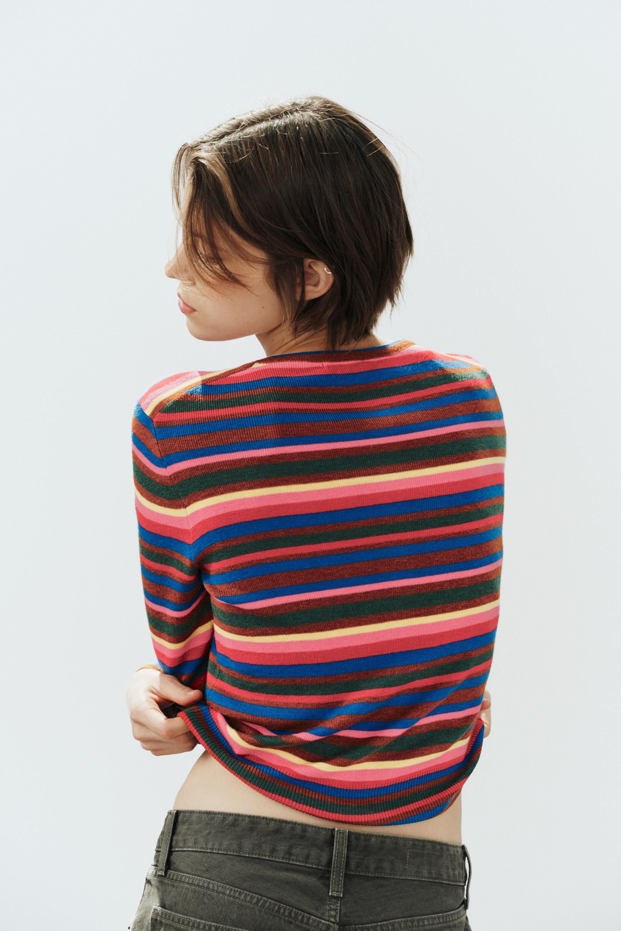 STRIPED CARDIGAN | Zara US