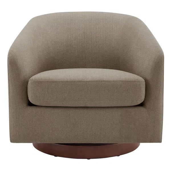 Bennett Upholstered Swivel Barrel Chair | Wayfair North America