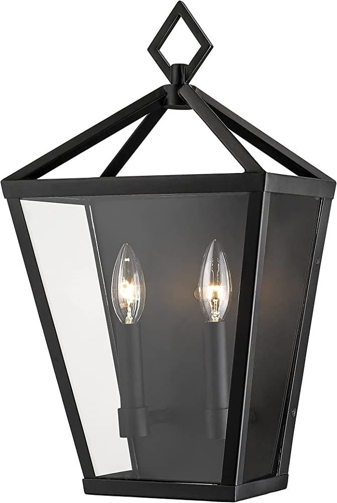 Millennium 2531-PBK Two Light Outdoor Wall Bracket, Black | Amazon (US)