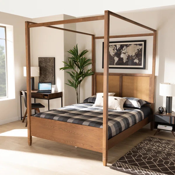 Lakemore Cane Canopy Bed | Wayfair North America