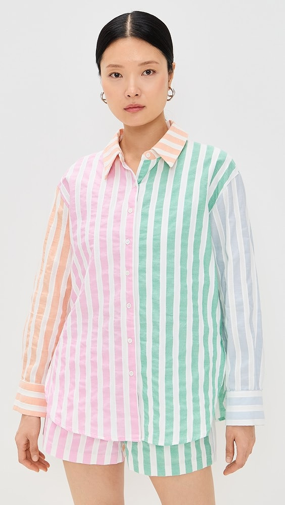 English Factory Colorblock Stripe Shirt | Shopbop | Shopbop
