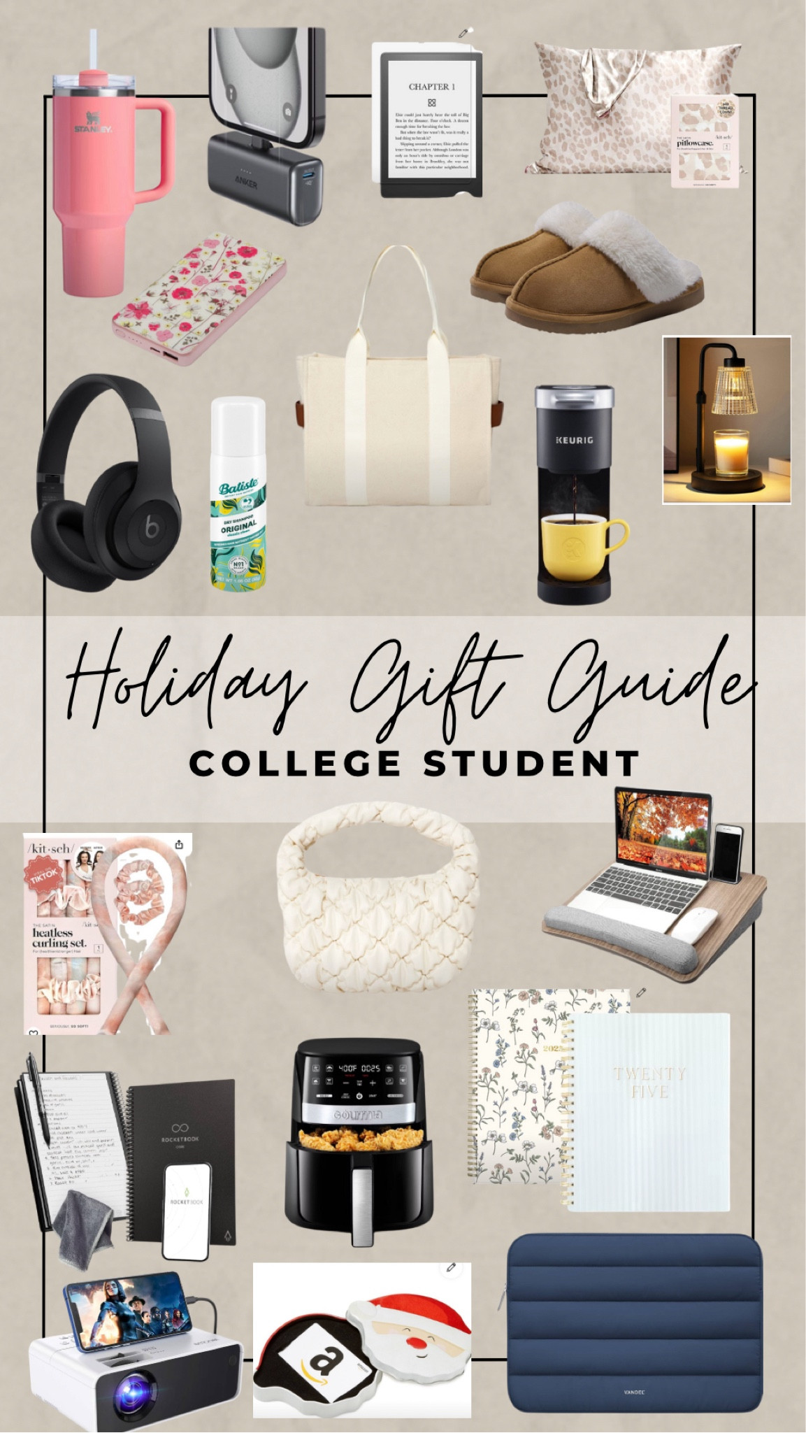 The perfect gift for the college student in your life! From study essentials to dorm room decor, this guide has everything they need to thrive! 🎁 #CollegeGiftGuide #StudentEssentials #DormDecor #CollegeLife #BackToSchool #GiftIdeas #CollegeStudentGifts #giftsforhim

#LTKGiftGuide #LTKFindsUnder50 #LTKHoliday