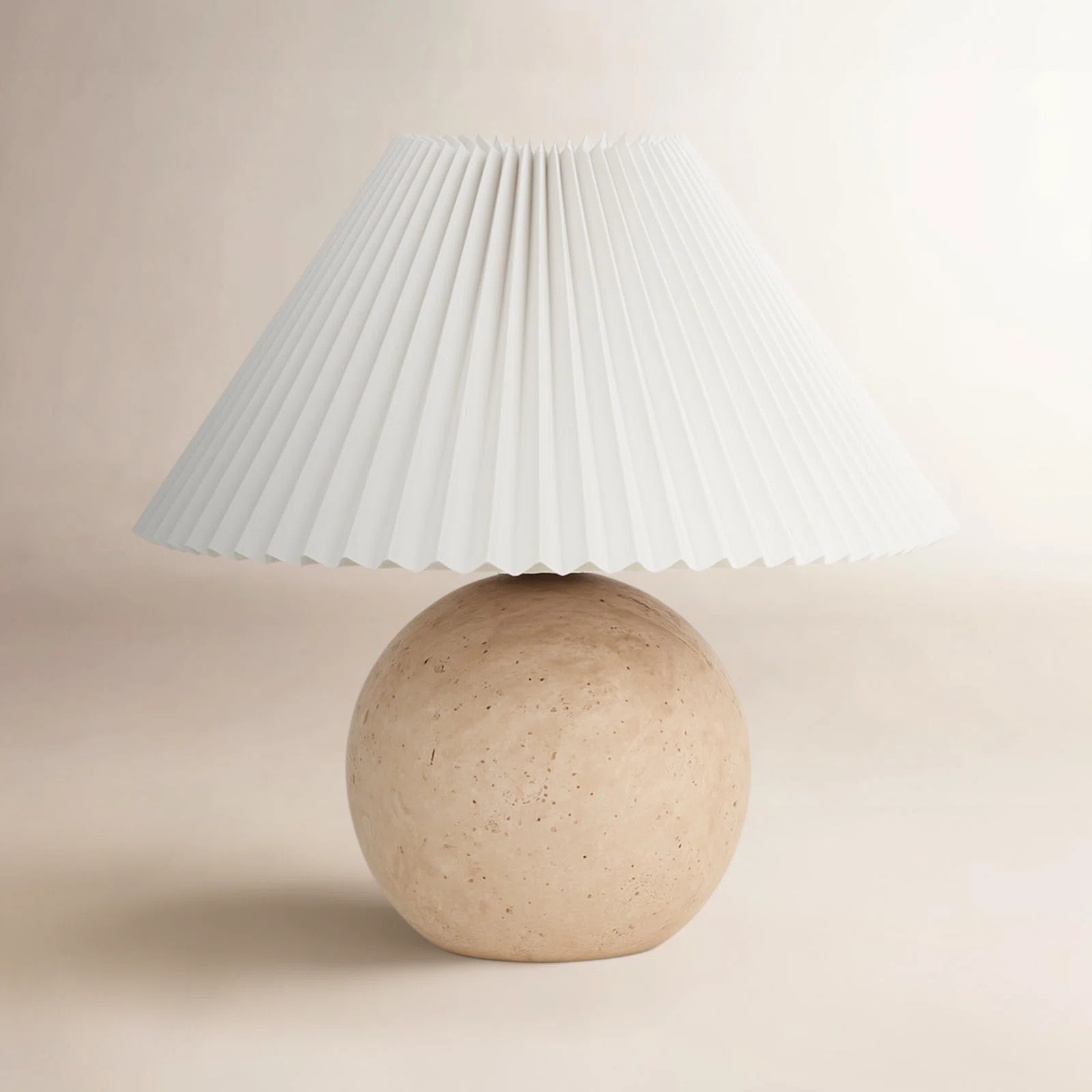 Chemise Travertine 10" Mini Table Lamp | Joss & Main