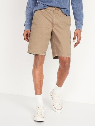 Straight Lived-In Khaki Non-Stretch Shorts for Men - 9-inch inseam | Old Navy (US)