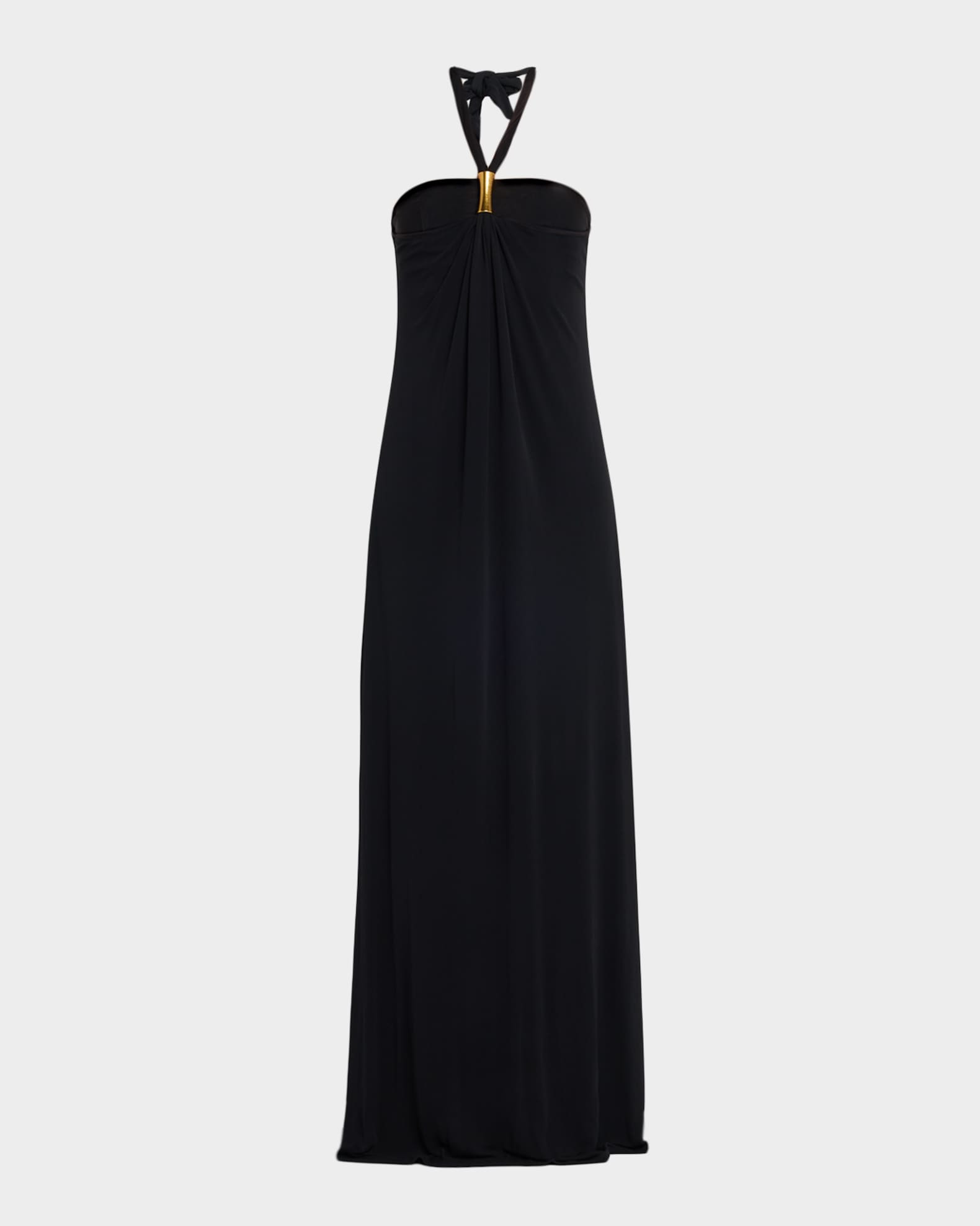 Meredith Gathered Halter Gown | Neiman Marcus