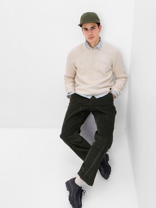 Cable Knit Crewneck Sweater | Gap (US)