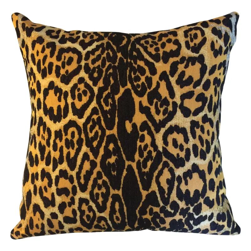 Outdoor Leopard Pillows - A Pair | Chairish