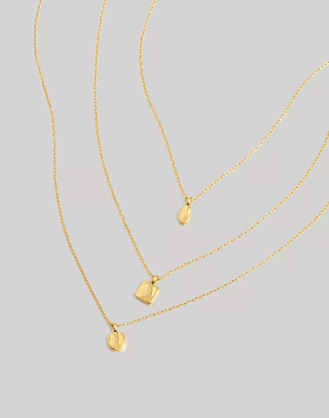 Three-Piece Geometric Necklace Set | Madewell