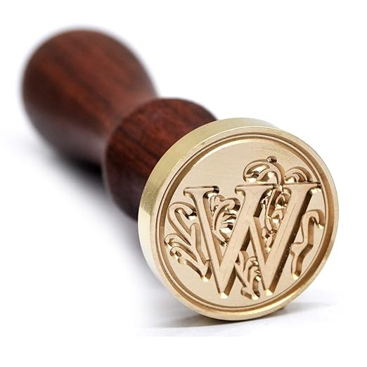 Medieval Initial Alphabet Sealing Wax Stamps, Brass Head Wooden Handle, for Thanksgiving Card/Env... | Amazon (US)