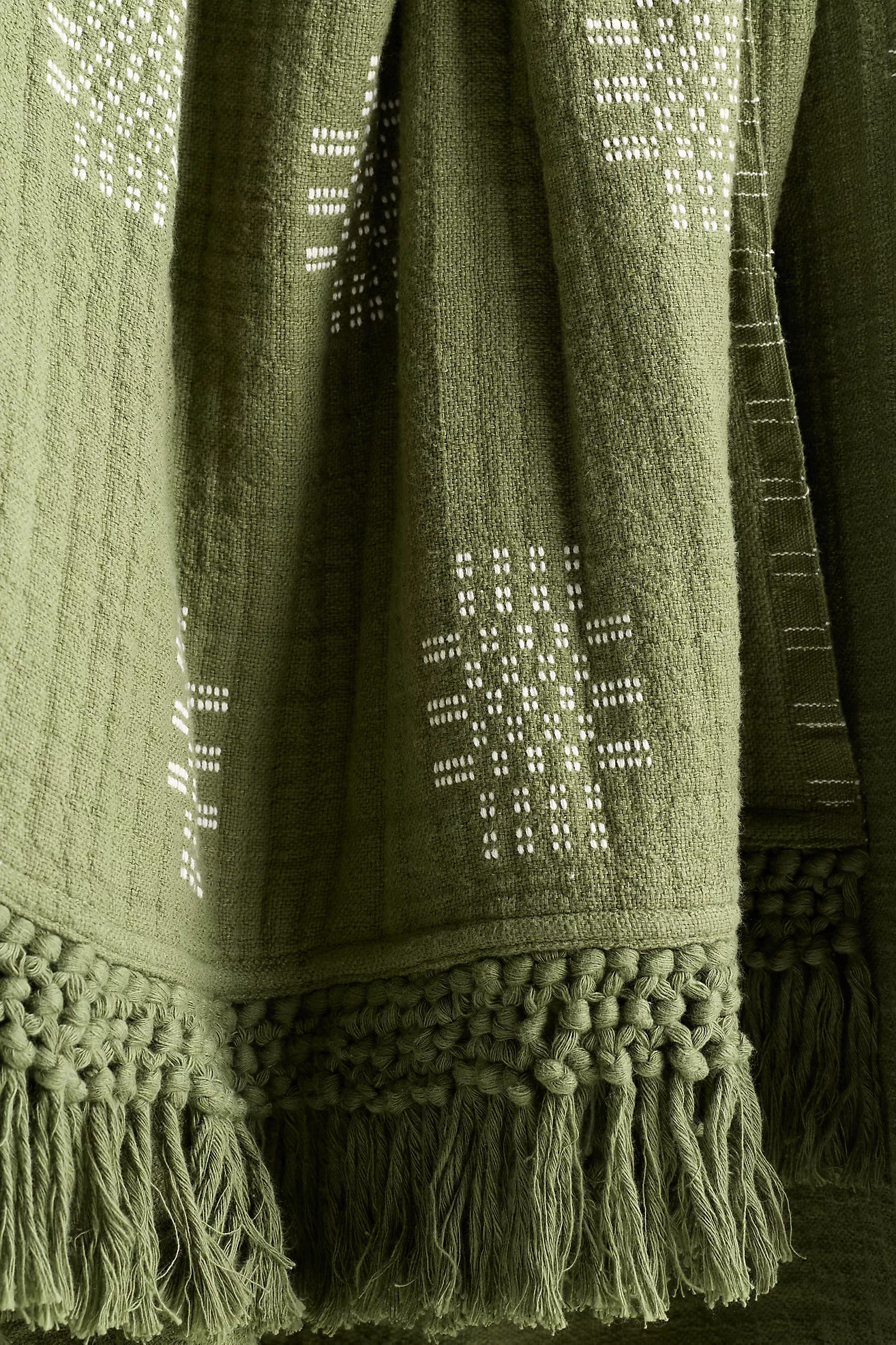 Enid Cotton Woven Throw Blanket | Anthropologie (US)