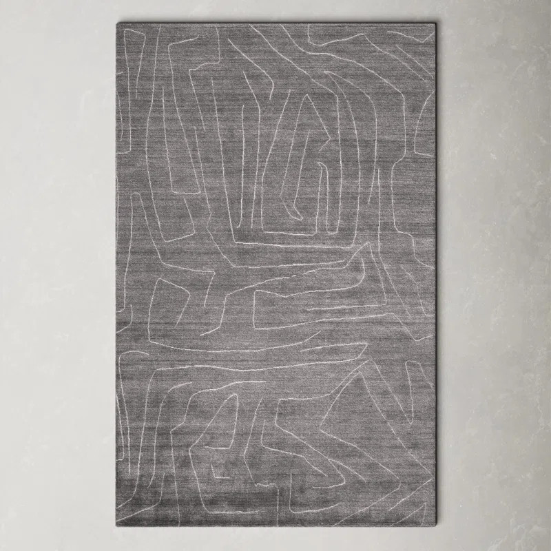 Cara Handmade Charcoal Gray Rug | Wayfair North America
