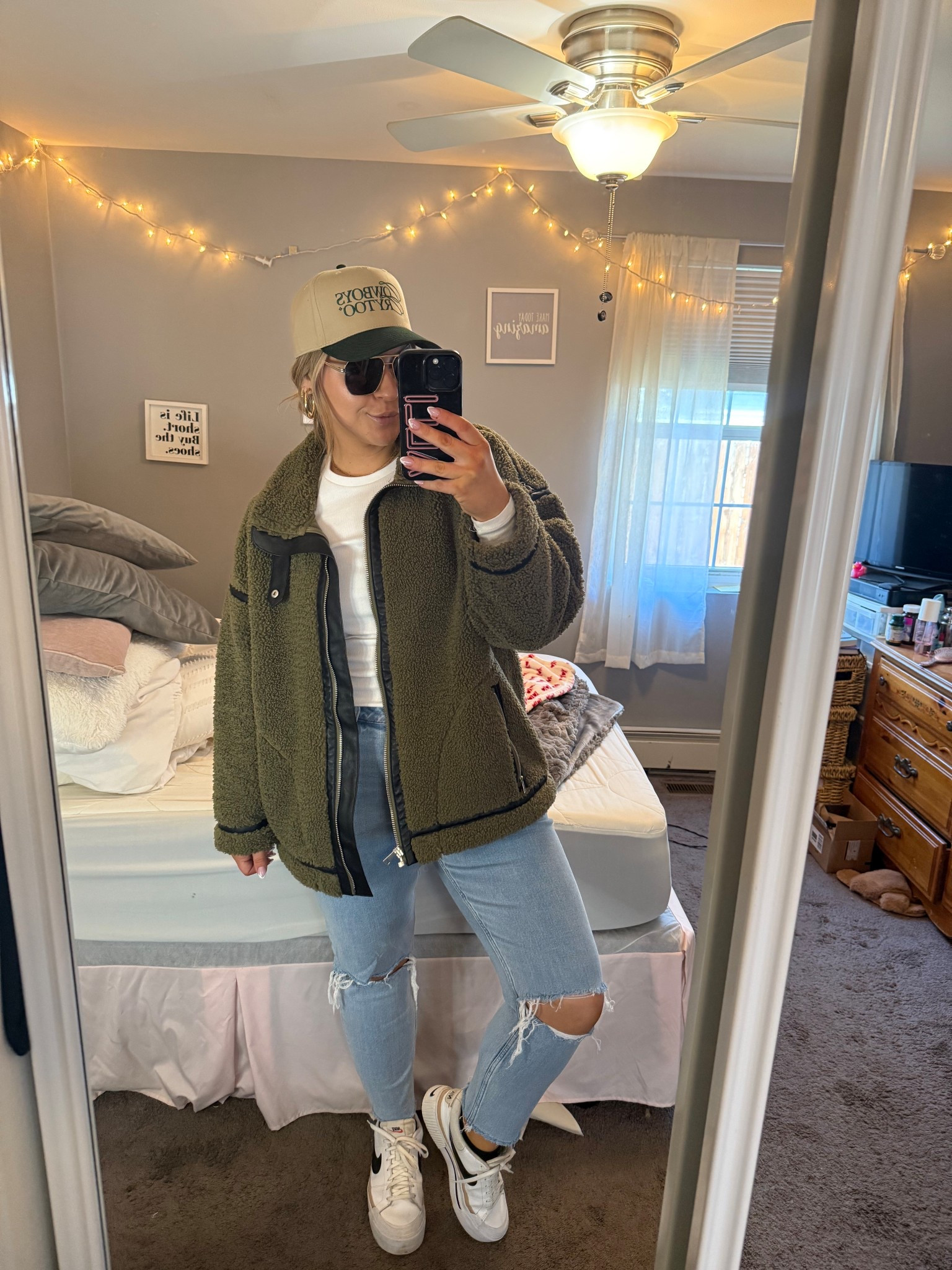 Still celebrating here, my Abercrombie jacket is perfect to keep me warm and be festive☘️

#LTKMidsize #LTKSeasonal #LTKStyleTip