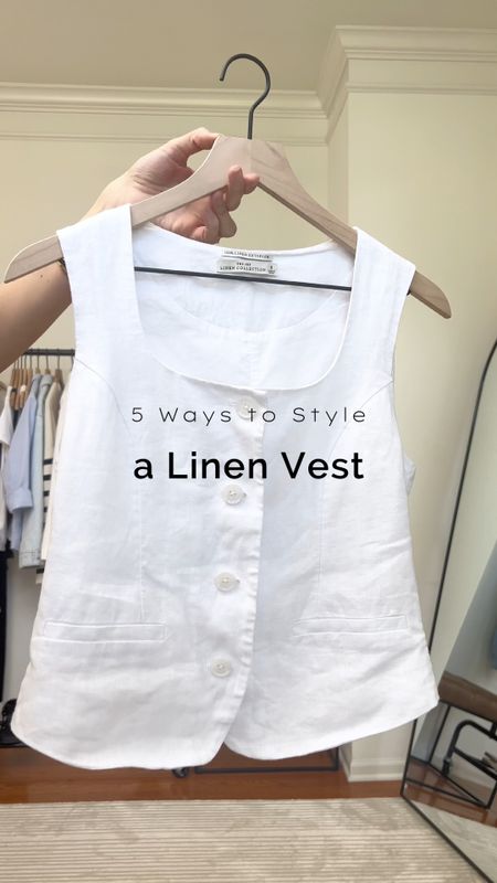 5 ways to style a linen vest for summer 
Sizing:
Linen vest size small
Jeans I sized up one (wearing a 28)
Linen pants size small
Sloane shorts are tts (27)
Shorts are tts (27)


#LTKFindsUnder50 #LTKSeasonal #LTKFindsUnder100